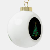 Black Tree Keramische Bal Ornament (Links)