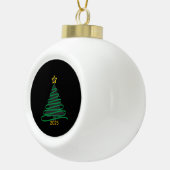 Black Tree Keramische Bal Ornament (Rechts)