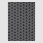 Black Tree Pattern Christmas Tissuepapier (Voorkant)