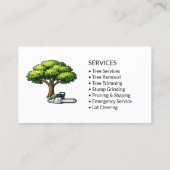Black Tree Services Minimaal Visitekaartje (Achterkant)