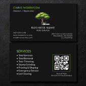 Black Tree Services QR-code Visitekaartje