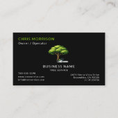 Black Tree Services QR-code Visitekaartje (Voorkant)
