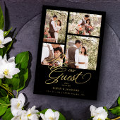 Black Trendy Collage 4 Foto's Luxury Script