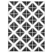 Black Trendy Triangle Pattern Klembord (Achterkant)
