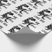 Black Trex de baas Dino Cadeaupapier (Hoek)