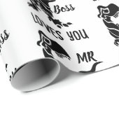 Black Trex de baas Dino Cadeaupapier (Rol Hoek)