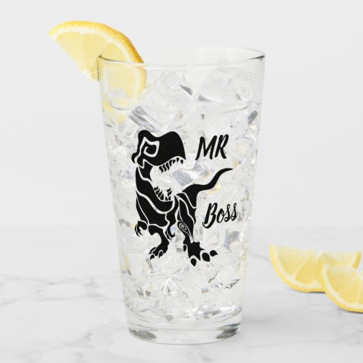 Black Trex de baas Dino Glas (Voorkant ijs)