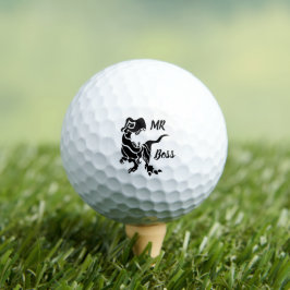 Black Trex de baas Dino Golfballen
