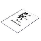 Black Trex de baas Dino Notitieboek (Linkerzijde)