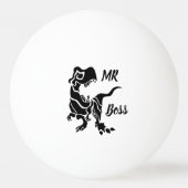 Black Trex de baas Dino Pingpongbal (Voorkant)