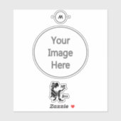 Black Trex de baas Dino Sticker (Vel)