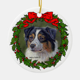 Black Tri Aussie Art van Glenda S. Harlan Keramisch Ornament