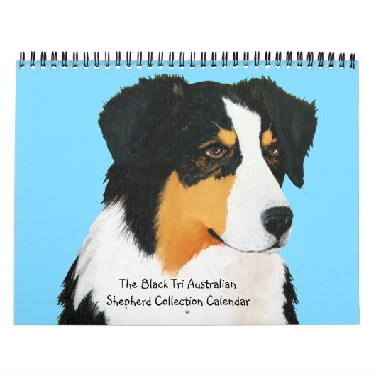 Black Tri Australian Shepherd Collectie Calendar Kalender (Hoes)
