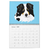 Black Tri Australian Shepherd Collectie Calendar Kalender (Jan 2027)