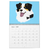 Black Tri Australian Shepherd Collectie Calendar Kalender (Mar 2027)