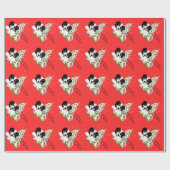 Black Tri Australian Shepherd kerstrap Cadeaupapier (Vlak)