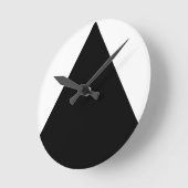 Black Triangle Geometric Ronde Klok (Hoek)