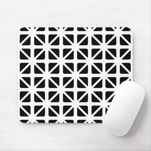 Black Triangles Pattern Muismat (Met muis)