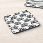 Black Tribal Arrow-patroon Drankjes Onderzetter (Linkerzijde)