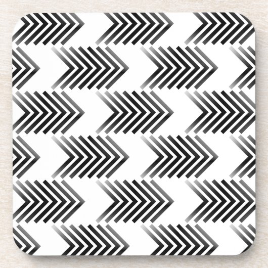 Black Tribal Arrow-patroon Drankjes Onderzetter (Voorkant)