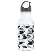 Black Tribal Arrow-patroon Waterfles (Voorkant)