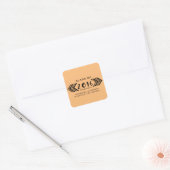 Black Tribal Aztec Afstuderen Stickers (Envelop)
