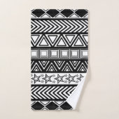 Black Tribal Design Bad Handdoek (Handdoek)