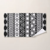 Black Tribal Design Bad Handdoek (Handdoek)
