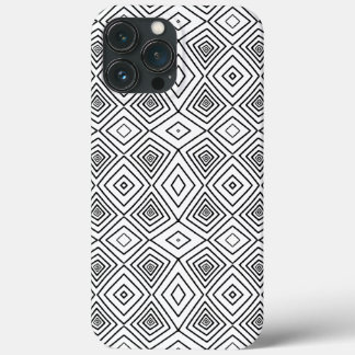 Black Tribal Diamonds Mud Cloth African Pattern Case-Mate iPhone Case