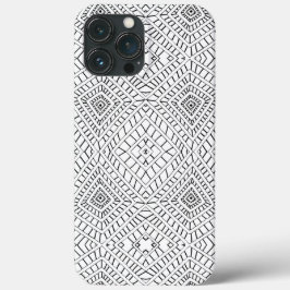 Black Tribal Diamonds Mud Cloth African Pattern Case-Mate iPhone Case