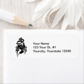 Black Tribal Dragon Fantasy Mythology Tattoo Etiket (Insitu)