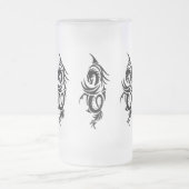 Black Tribal Dragon Matglas Bierpul (Center)