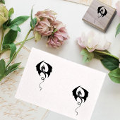 Black Tribal Dragon Rubberstempel