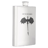 Black Tribal Flight Dragon Fantasy Flacon (Rechts)