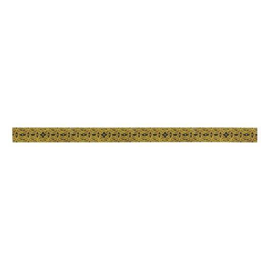 Black Tribal Gold Grosgrain Lint (Voorkant)