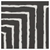 Black Tribal Maze African Pattern Textile Stof (Close Up)