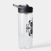 Black Tribal Snake Mandala Waterfles (Rechts)