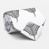 Black Tribal Stingray Manta Ray Stropdas (Opgerold)