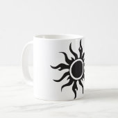 Black Tribal Sun Koffiemok (Voorkant links)