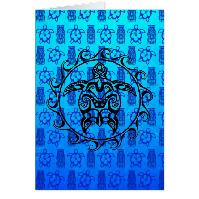 Black Tribal Turtle (Voorkant)