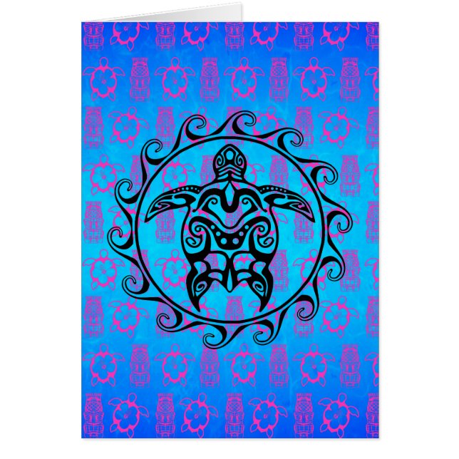 Black Tribal Turtle (Voorkant)