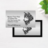 Black Tribal Wolf Visitekaartje (Bureau)