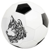 Black Tribal Wolf Voetbal (Drie kwart)