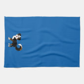 Black Tricolor Australian Shepherd Dog Theedoek (Horizontaal)