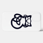 Black Trinity Knot Celtic Cat iPhone 8/7 Hoesje (Achterkant (horizontaal))