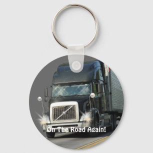 Black Truck Drivers Art Sleutelhanger