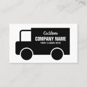 Black Truck Logo Business Card-sjabloon Visitekaartje (Voorkant)