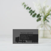 Black Truck Service Logistics Kaart Visitekaartje (Staand voorkant)