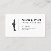 Black Trumpet Logo Visitekaartjes (Achterkant)