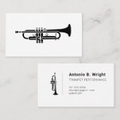Black Trumpet Logo Visitekaartjes (Voorkant / Achterkant)